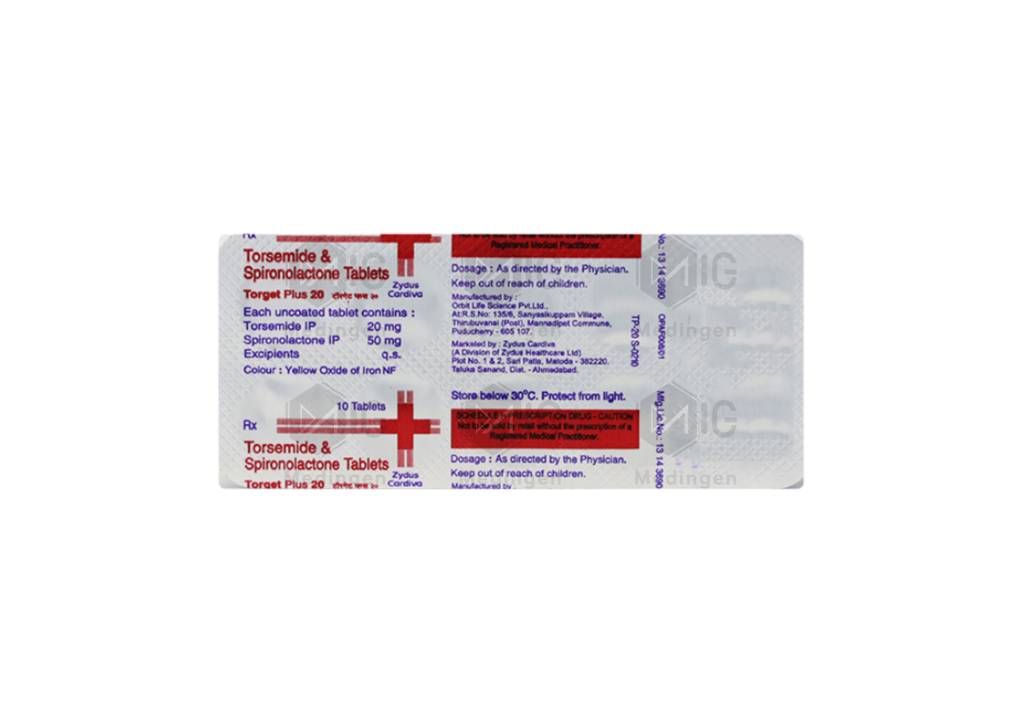 TORGET PLUS 20MG